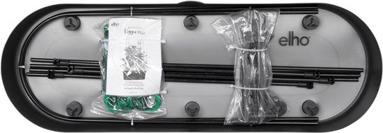 Elho Green Basics Veggie Wall 80 - Bac de culture - Jardinage vertical - Plastique 100 % recyclé - Ø 77,5 x H 26,0 cm - Living black
