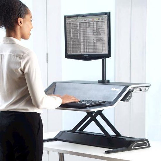Fellowes - Sit/Sta Solution - Poste de travail Lotus Sit/Sta - noir