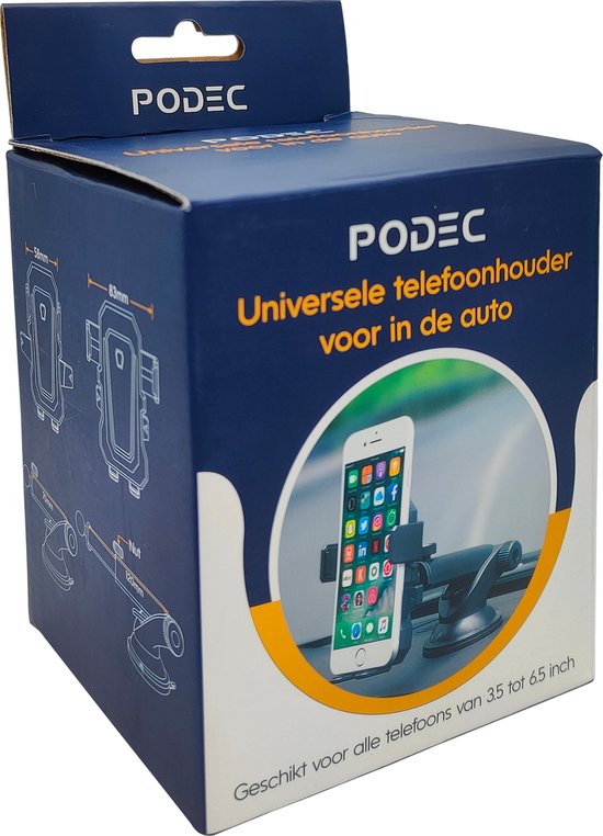 Supports de téléphone Support de téléphone de voiture avec ventouse Support GSM pour fenêtre ou tableau de bord - Noir