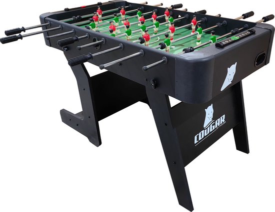 Cougar Around The World Collapsible Football Table Black - Football de table - Accessoires inclus