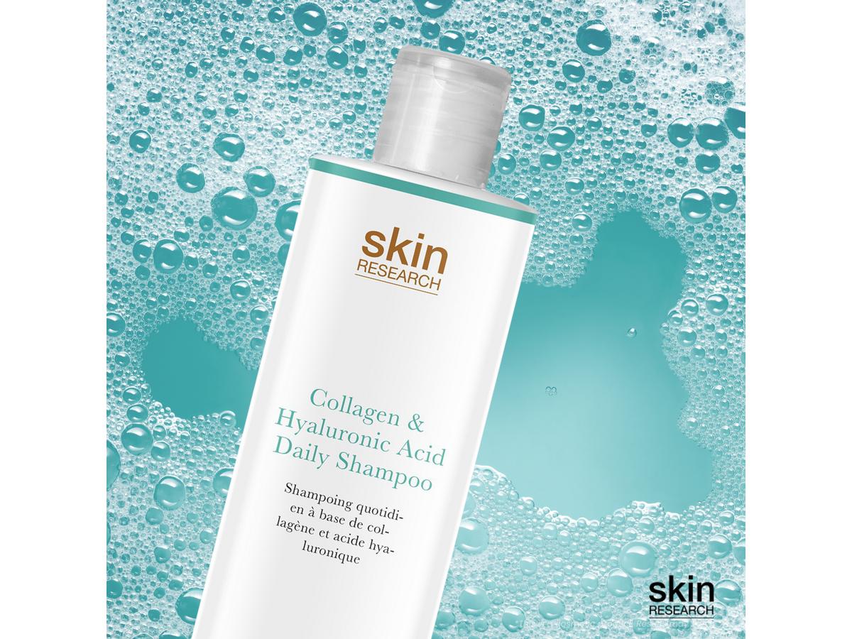 Shampoing Skin Research Daily - Collagène et acide hyaluronique - 250 ml - Transparent