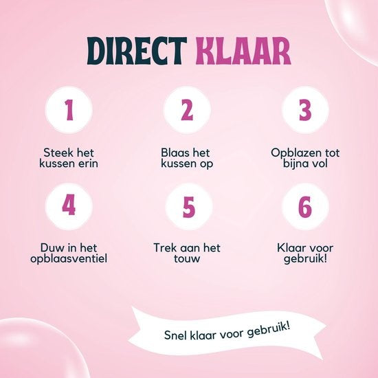 Travelly - Luxe Waterhangmat - Hangmat - Luchtbed - Luchtmatras Zwembad - Waterspeelgoed - Water hangmat - Roze