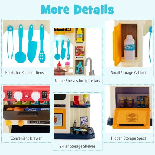 Coast 65 TLG. Cuisine légère pour enfants avec pompe à eau bleue