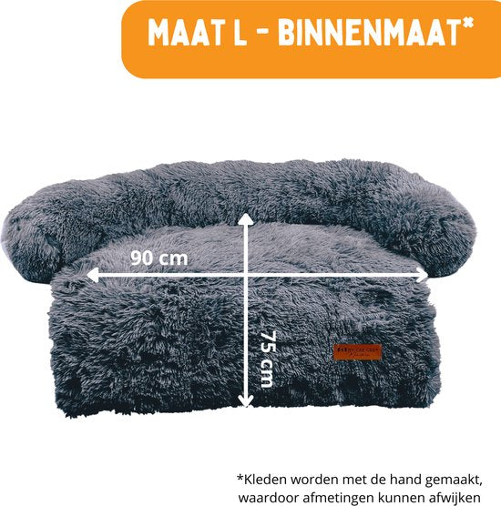 By Cee Cee - Dog Rug Bench Original - Dog Rug Bench - Dog Basket - Premium - Fully Unzipable - Dark Grey - Size XL