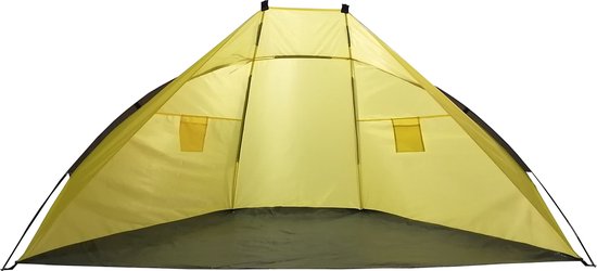 Summertime Beachshelter - petite tente de plage - vert citron - 270 x 120 cm - piquets en fibre de verre