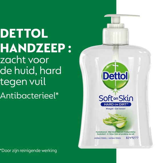 Savon pour les mains Dettol - Antibactérien - Adoucissant - À l'aloe vera - 250 ml