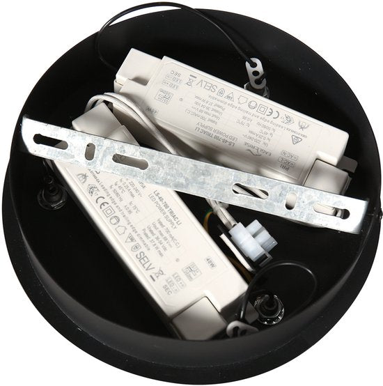 Steinhauer - lampe suspendue - Ringlux - noir - métal - Ø 100cm - LED - 3676ZW