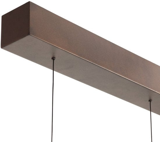 Suspension Bande 3995CA cacao - suspension métallique tendance de 150 cm de large, dotée d'un système de réglage de la hauteur et d'une LED intégrée, de la marque Steinhauer