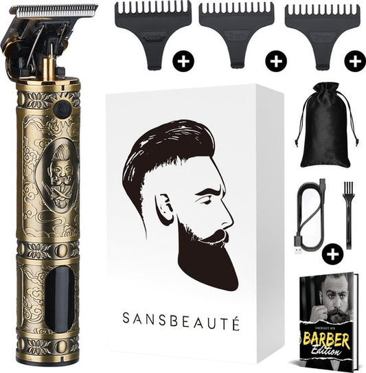 Tondeuse à cheveux professionnelle en T sans fil - Sansbeauté® Buddha Trimmer - Tondeuse à barbe - Tondeuse à cheveux pour hommes - Cheveux - Tondeuse à cheveux - Machine à cheveux pour coiffeurs - Tondeuses à cheveux - Barber Hair Clipper - Hairdresser's