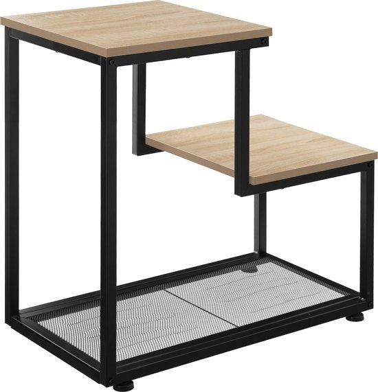 tectake -Table d'appoint Halifax - table basse - lumière industrielle - 404272