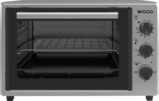 Wiggo WMO-E353(X) - Mini-four autonome - Électrique - 50 cm - 35 litres - 1 800 W - Garantie 5 ans - Acier inoxydable