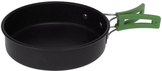 Batterie de cuisine Redcliffs Outdoor Camping - 2 pièces - aluminium/inox - noir/vert - camping