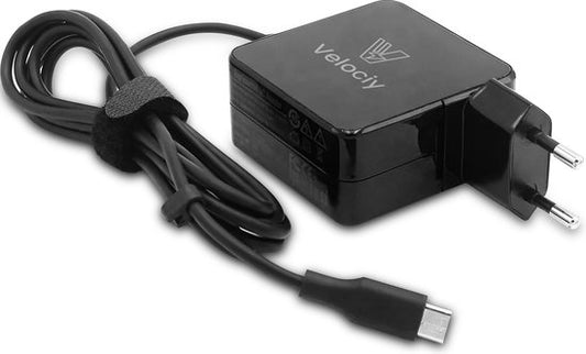 Velociy® Chargeur USB-C 100W - Adaptateur USB-C - Chargeur USBC adapté à Samsung - Universel incluant ordinateurs portables, tablettes, téléphones et hubs USB-C - Compact - Version 2024