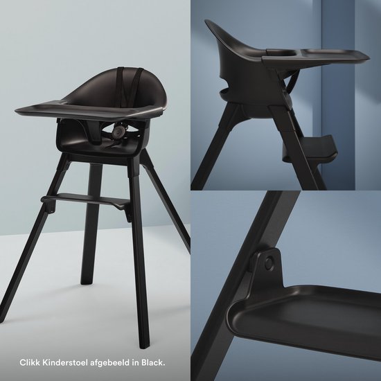 Chaise haute Stokke Clikk Noir / Marron chaud