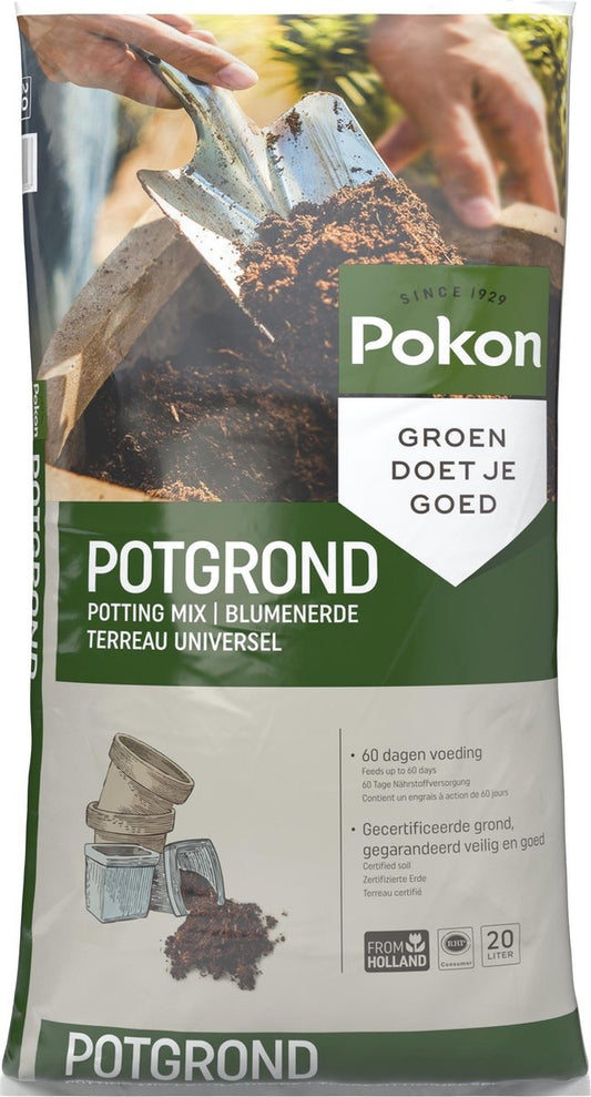 Pokon Terreau universel - 20l - Pour l'intérieur et l'extérieur - Nutrition 60 jours - Terreau universel