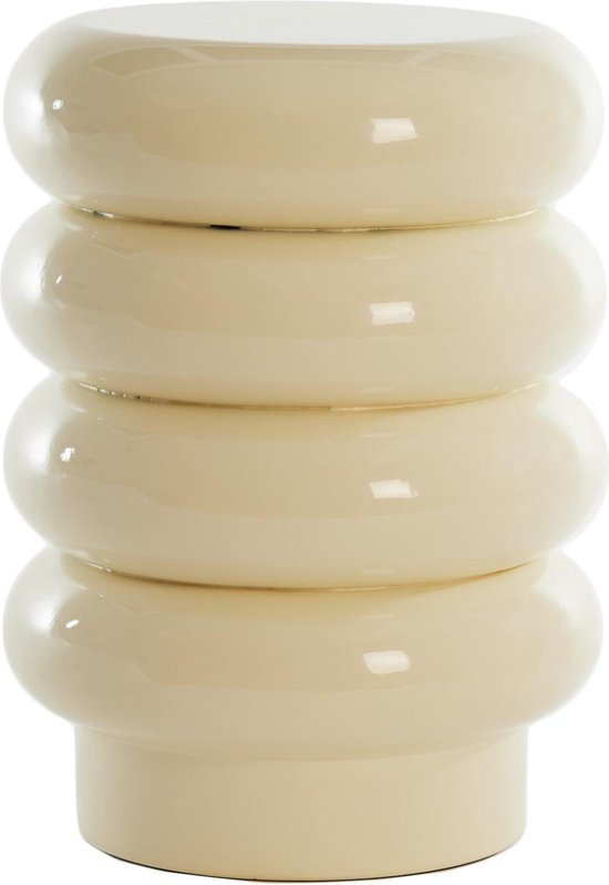 Light & Living Table d'appoint Mirogi - Crème - Ø30cm - Moderne