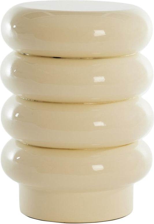 Light & Living Table d'appoint Mirogi - Crème - Ø30cm - Moderne