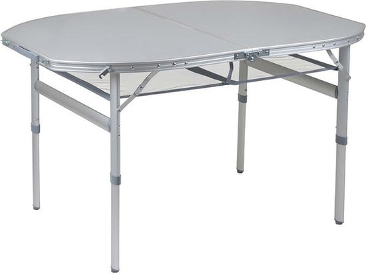Bo-Camp - Table - Premium - Ovale - Modèle « valise » - 120 x 80 cm