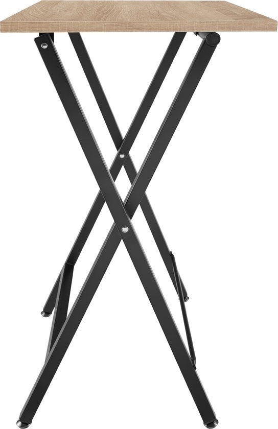 tectake® - Lot de 2 tables d'appoint Phoenix pliantes - brun clair - 404778
