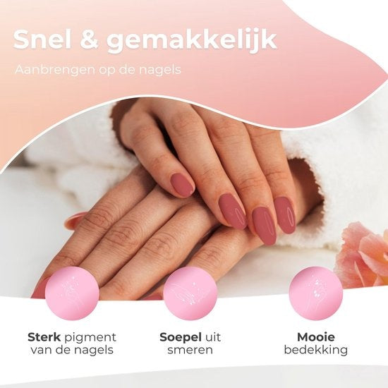 Vernis Semi Permanent Moods Gellac 6-Piece Set - Vernis à ongles en gel - 8ML - Love Story - Gellac - Nails - Gel Polish Starter Pack - Chic Colours