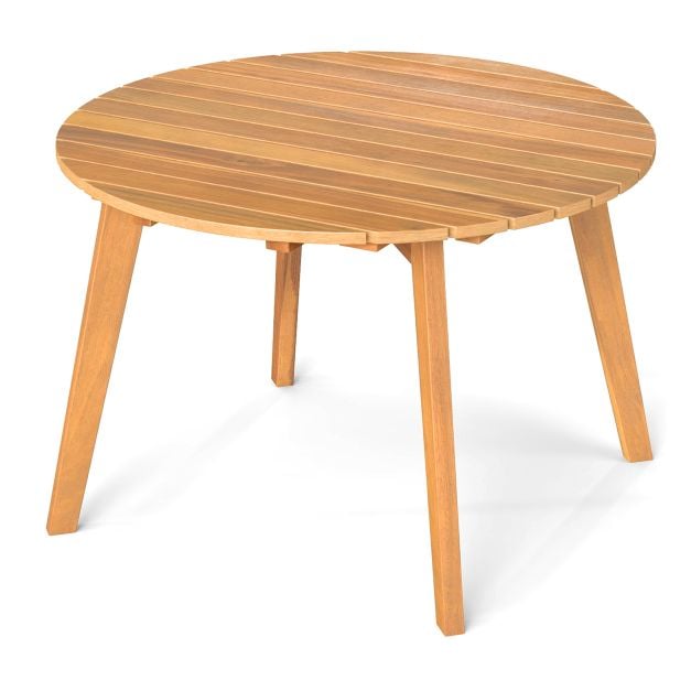 Table d'appoint ronde Coast en bois d'acacia – Ø 62 x 40 cm – Naturel