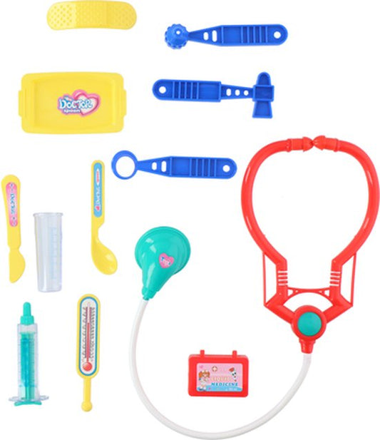 Eddy Toys - Set de docteur - 13 pièces - Mallette de rangement incluse