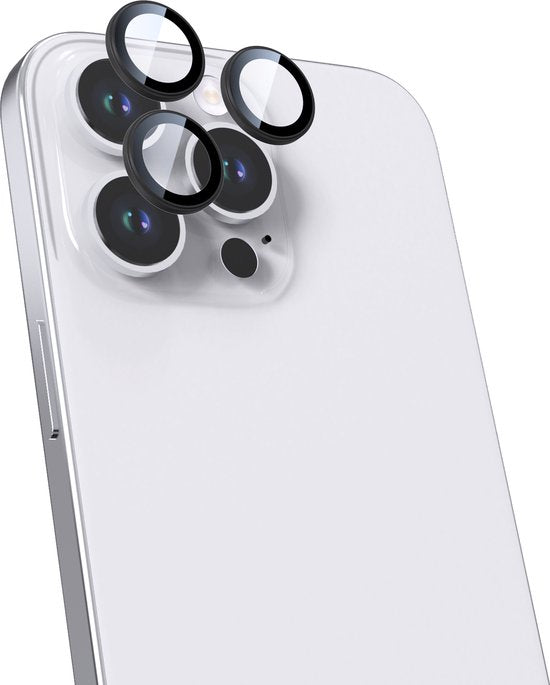 BeHello iPhone 16 Pro /16 Pro Max Lens Protector Set - iPhone 16 Pro et iPhone 16 Pro Max - Protecteur d'objectif - Noir