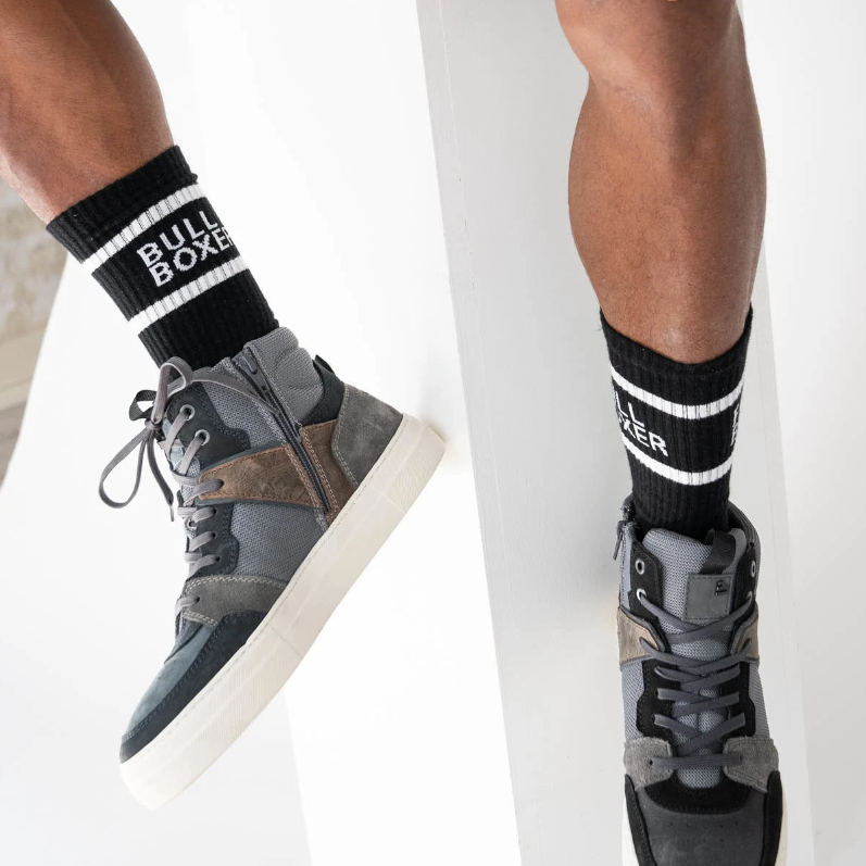 Chaussettes Bullboxer Hommes 2-pack Noir/Noir Taille 39-42