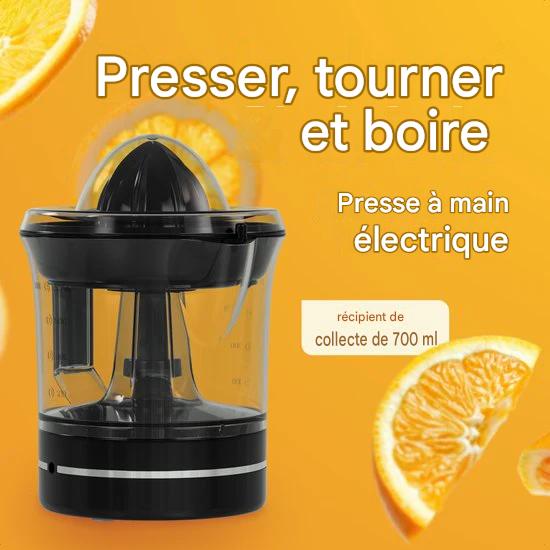 KitchenBrothers Presse-agrumes - Compact - Manuel - 0.7L - Noir