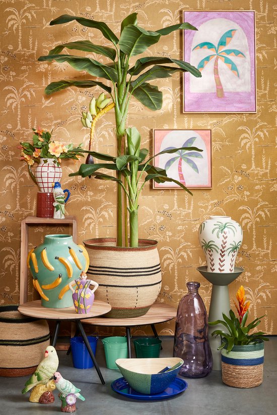 Mica Decorations Vase Moza - H38 x Ø34 cm - Céramique - Vert clair