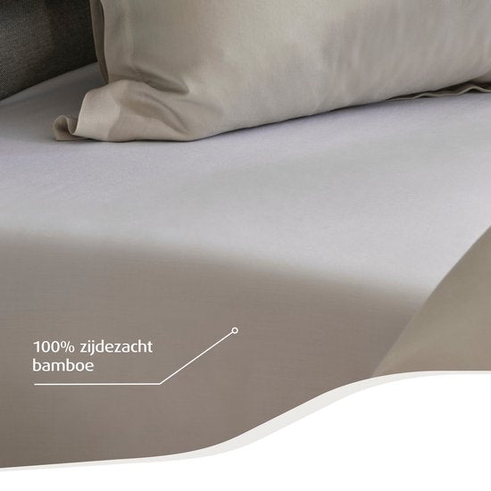 Home by TEMPUR - Sur-matelas - 180 x 200 x 9 cm - blanc et fibres de bambou - soyeux et sans repassage - résistant au séchage et régulation naturelle de la température