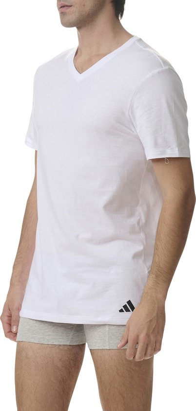 Adidas Sportswear - Active Core Cotton - T-shirts à col en V - Sous-vêtement pour homme - Blanc - Taille XL