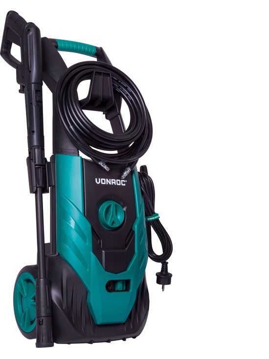 Nettoyeur haute pression - VONROC - V18-1 1800W – 140 bar – 420 l/h – Incl. 8m de tuyau, réservoir de détergent et plus