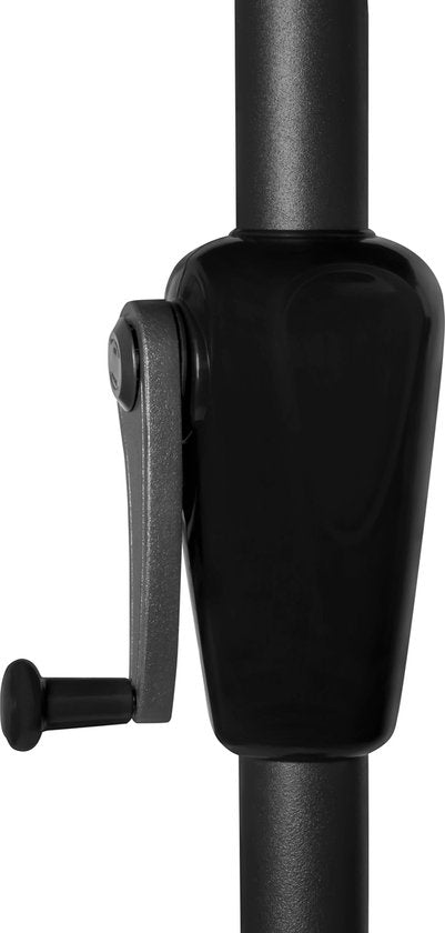 VONROC - Premium Sonnenschirm Iseo - 460x270cm - Double parasol - Durable - Toile résistante aux UV - Housse de protection incluse - Anthracite/noir