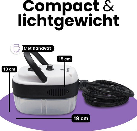 Nettoyeur vapeur Hendriqs® XL 105 °C - Nettoyeur vapeur 1,5 L pour cuisine, salle de bains et barbecue - Nettoyeur vapeur à main - Appareil de nettoyage à vapeur - Nettoyeur vapeur portable - Nettoyeur à vapeur - Machine de nettoyage - Nettoyeur de taches
