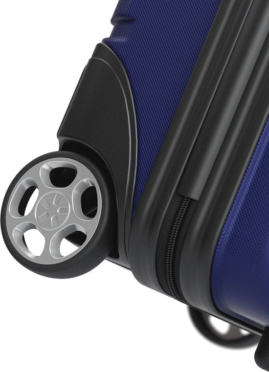 Valise cabine TRVLMORE - 40 x 30 x 20 cm - À placer sous le siège - 24 L - Serrure TSA - 2 roulettes - Bleu foncé