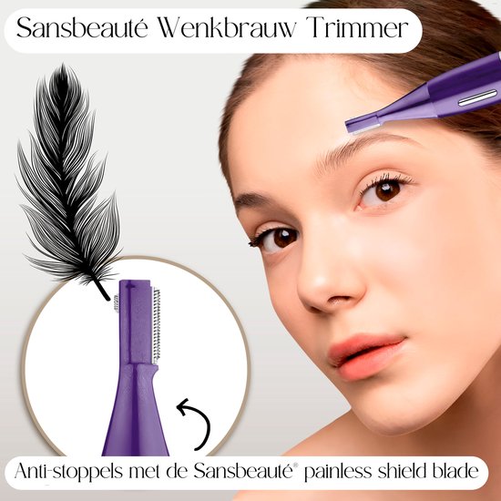Tondeuse bikini 6 en 1 - Sansbeauté® - Visage - Aisselles - Jambes - Maillot - Tondeuse à sourcils - Epilation visage femmes - Zone intime - Ladyshaves Bikini - Epilateur électrique