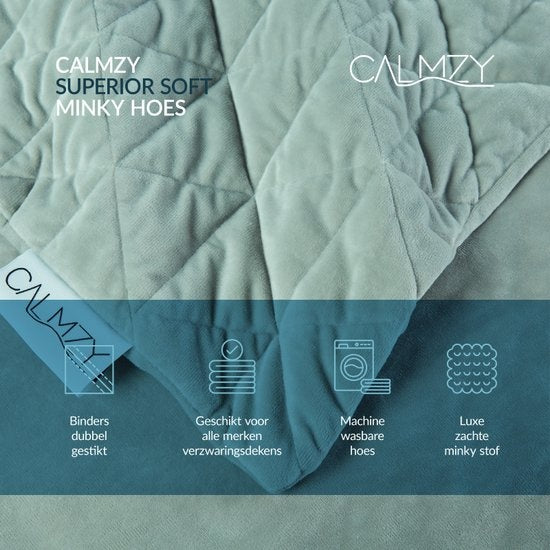 Calmzy Superior Soft - Housse de couette - Housse de couverture - 150 x 200 cm - Super doux - Confortable - Gris