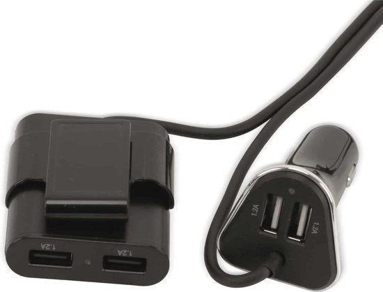 All Ride USB Charger for Car - Chargeur de voiture - 12/ 24 Volt - Splitter for Cigarette Lighter