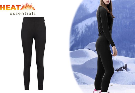 Sous-vêtements thermiques pour dames - Leggings thermiques pour dames - Noir - S - Vêtements thermiques pour dames - Pantalons thermiques pour dames - Leggings thermiques - Pantalons thermiques pour dames