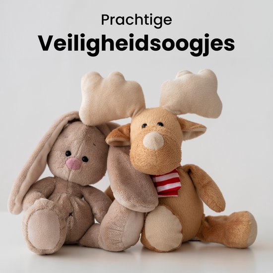 Yeux de sécurité colorés de Faas - 100 pièces - Nez de sécurité et rondelles inclus - Couleurs multiples