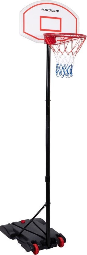 Dunlop Basketball Pole - anneau de basket avec support - 165 à 205 CM - set de basket - basket pour l'extérieur