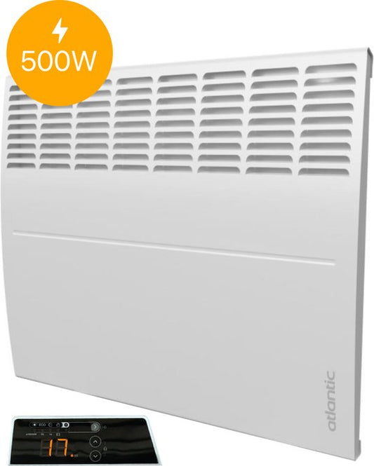 Atlantic Ecoflex - Radiateur convecteur électrique - thermostat - mural - chauffage salle de bain - 500 Watt