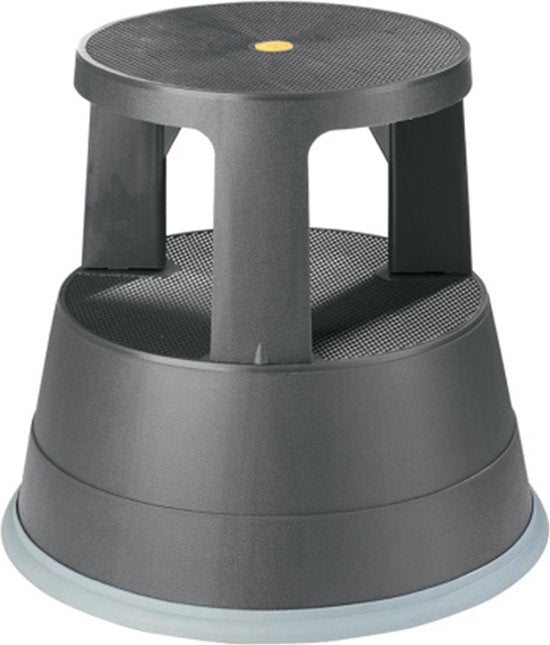BRASQ Tabouret de marche noir ST200 - Mobile - Capacité 150 kg - Tabouret de marche - Tabouret de marche adultes - Pied d'éléphant