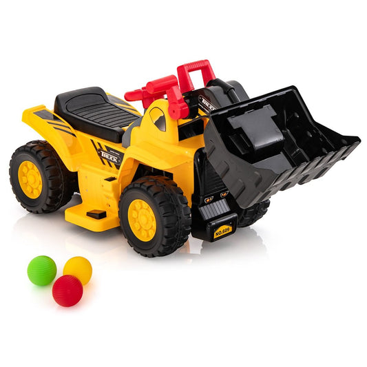 Coast Toy Excavator Électrique - Max. 25 kg - 84 x 35 x 43 cm - Jaune