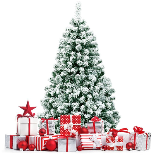 Coast 135 cm sapin de Noël enneigé avec pied en métal