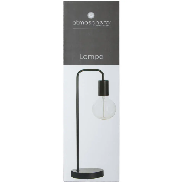 Lampe de table Atmosphera - Métal - E27 - 46 cm - Noir