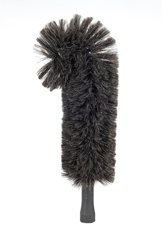 Balai à poils de chèvre Maximex, articulé - Pour surfaces délicates - Gris/Noir - 14 x 42 x 8 cm