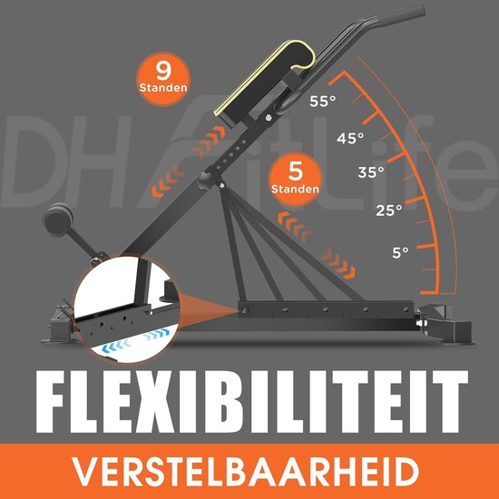 DH FitLife 5-in-1 Chaise romaine en hyperextension pour l'entraînement des abdominaux et des lombaires, réglable jusqu'à 150 kg, banc multifonction pour les curls et les haltères