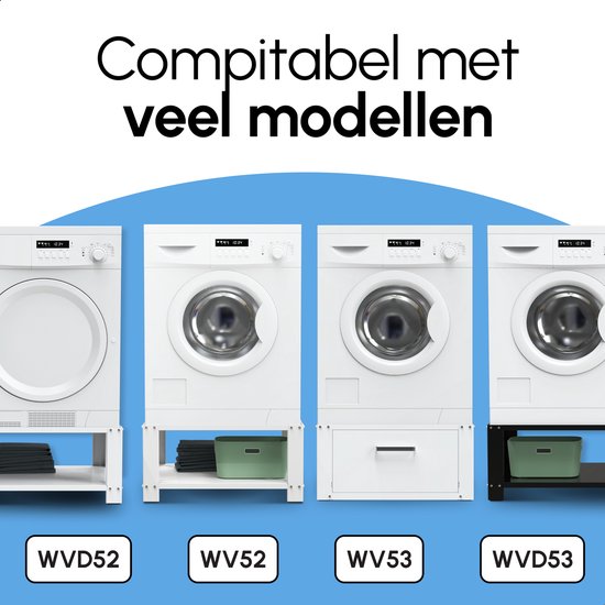 Bodo® Set d'ancrage mural blanc - Pour le dispositif de levage de lave-linge Bodo